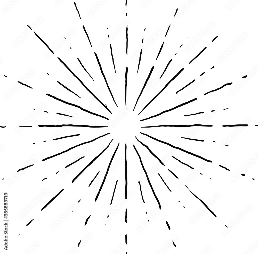 Obraz premium starburst doodle
