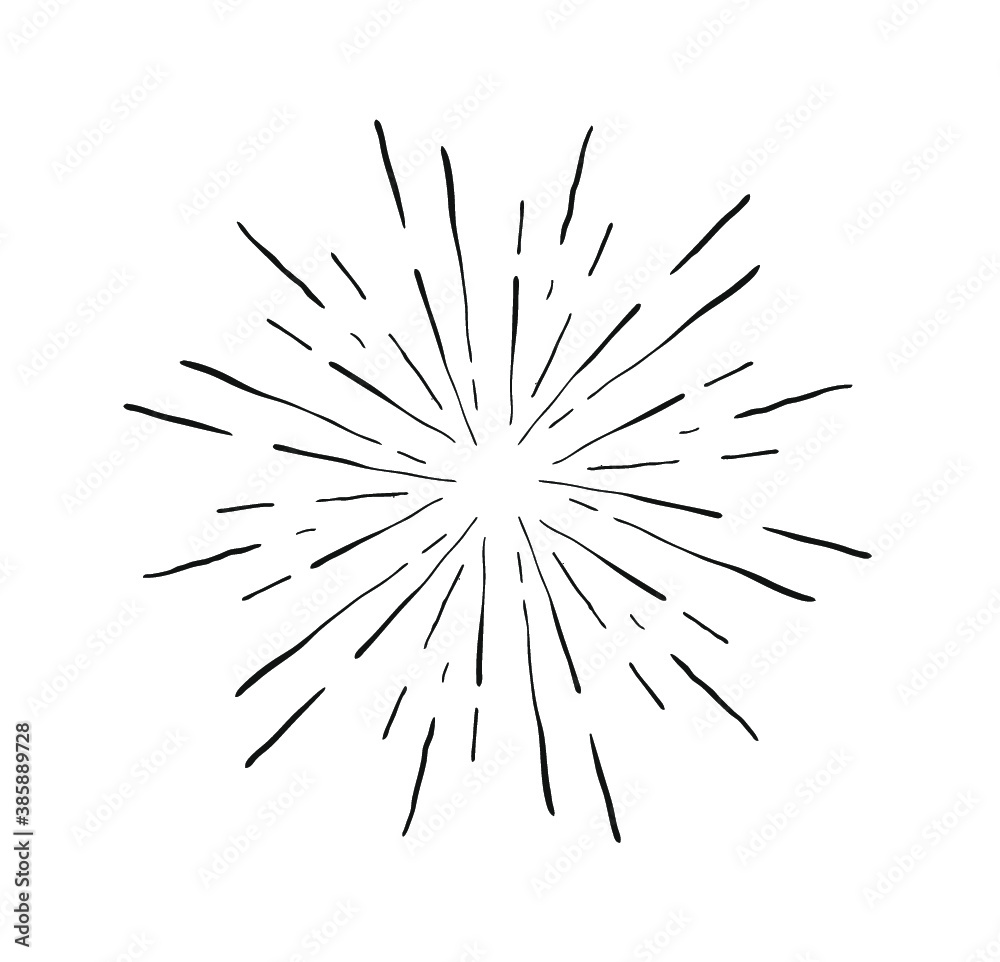 starburst doodle