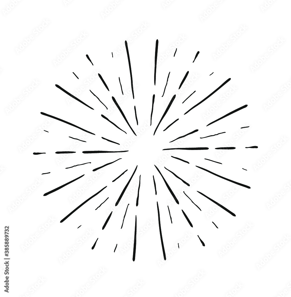 starburst doodle