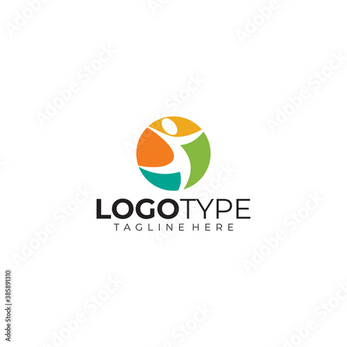 healthy people logo icon vector isolated
