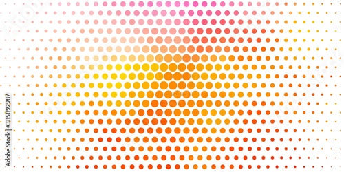 Light Blue, Yellow vector background with spots.