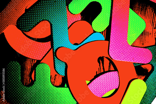 coloratissime lettere dell'alfabeto photo