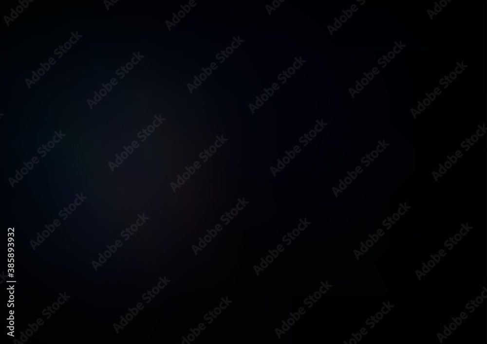Dark Black vector abstract blurred template.