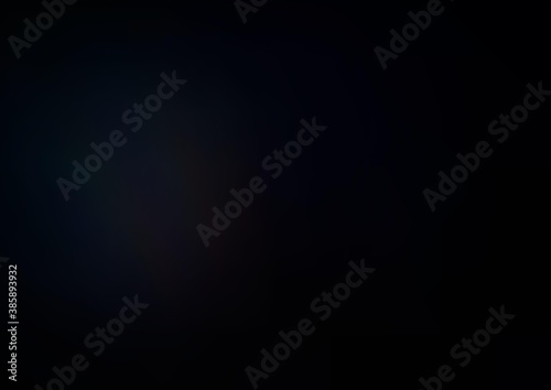 Dark Black vector abstract blurred template.