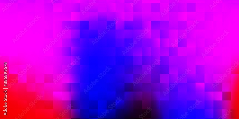 Light blue, red vector background with random forms.