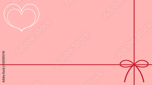 リボンとハート