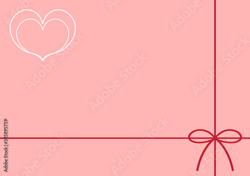 リボンとハート