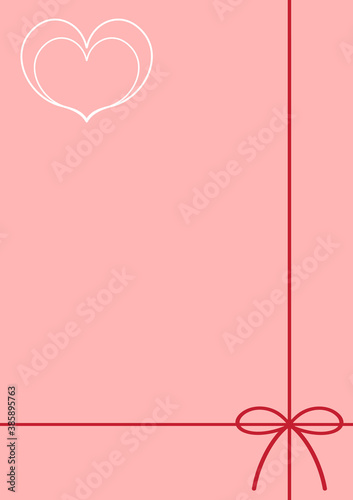 リボンとハート