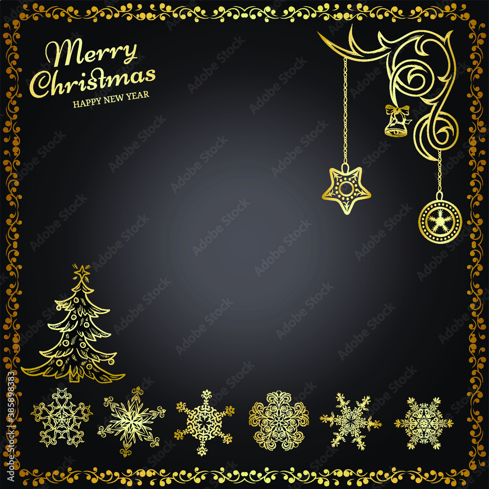 Vector illustration. Merry Chistmas greeting card. Christmas vector banner design. Vector illustration. Merry Chistmas greeting card. Christmas vector banner design.
