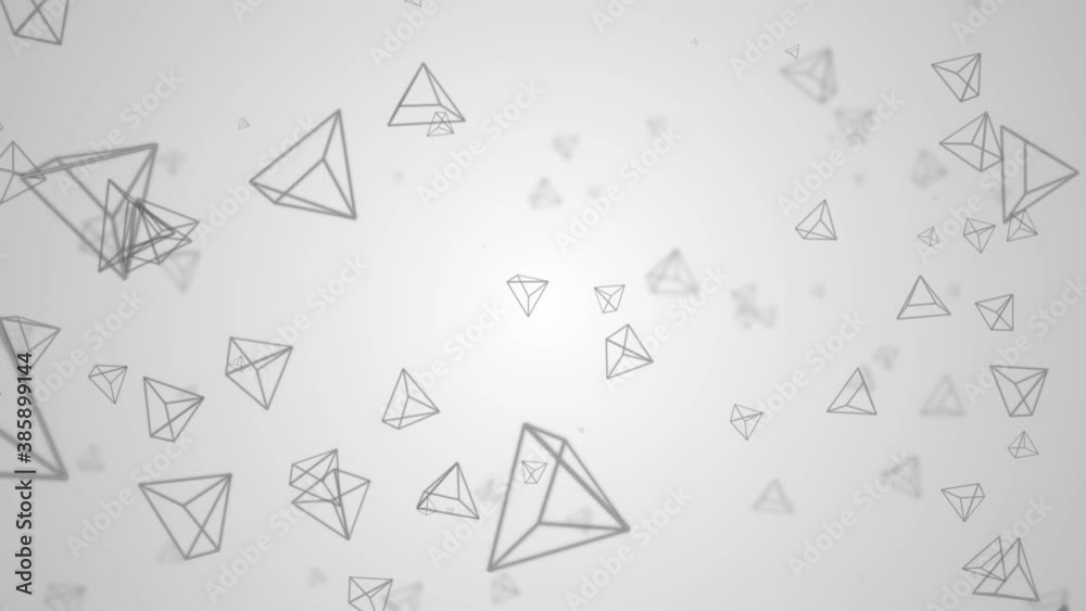 abstract Random Poly shapes polygon Polygonal structure geometry shape Lines 4K 3D Loop Animation New Motion Background. Business Presentation, Science And Technology.