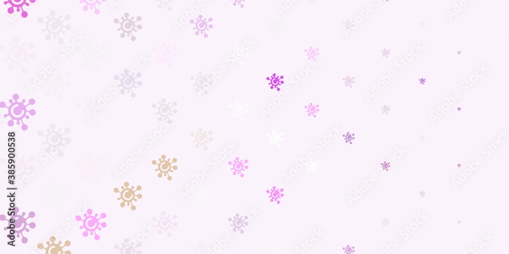 Light Pink, Green vector texture with disease symbols. Light Pink, Green vector texture with disease symbols.