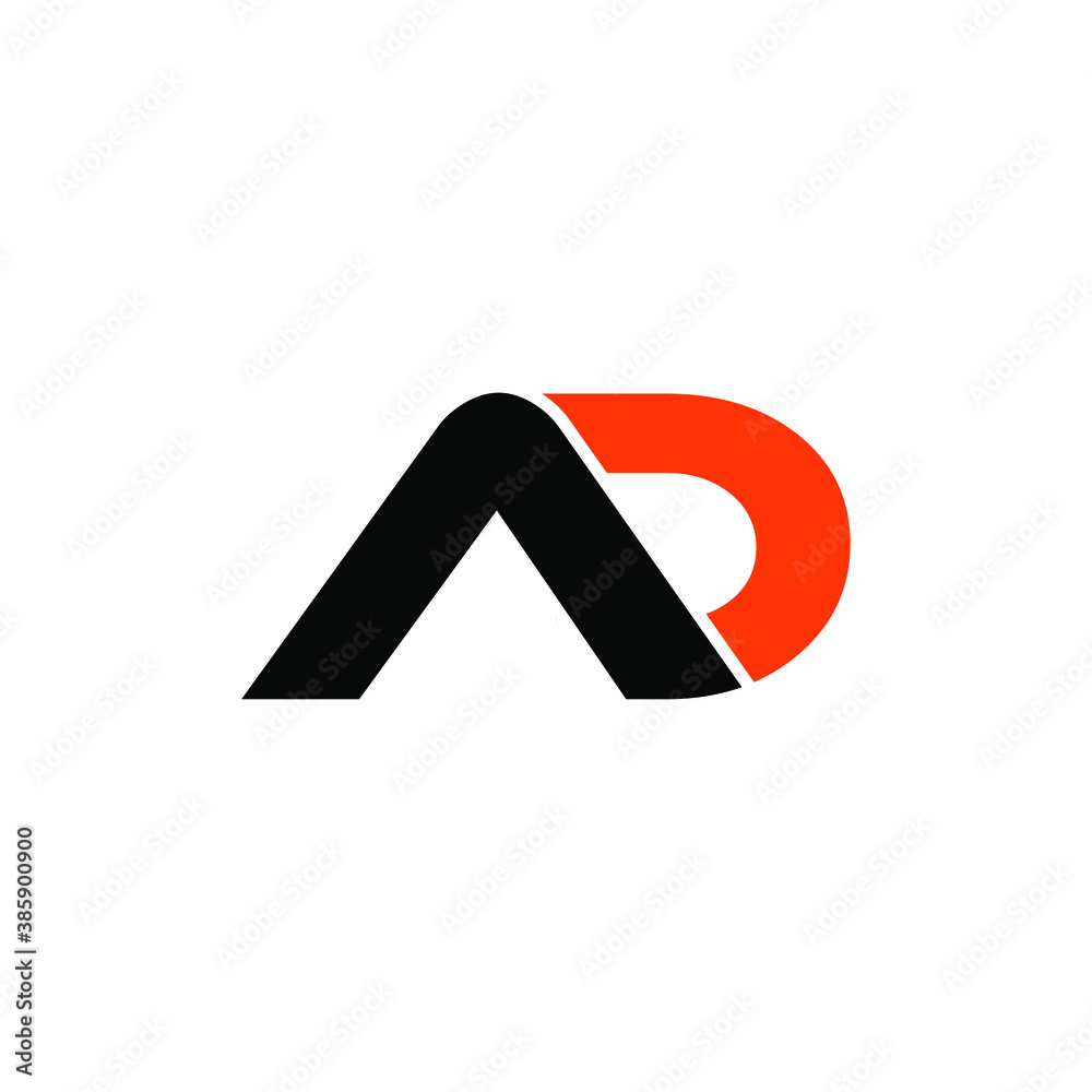 AD letter icon design on white background. Creative letter AD/A D logo  design. AD initials Logo design Stock Vector | Adobe Stock