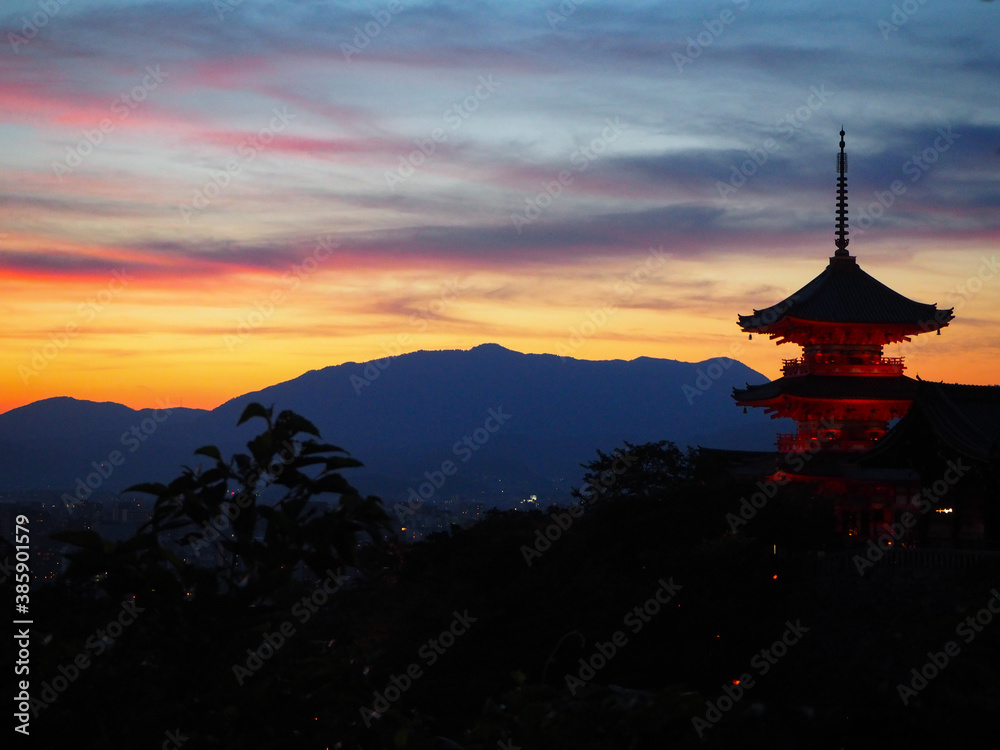 京の夕景 京の夕景