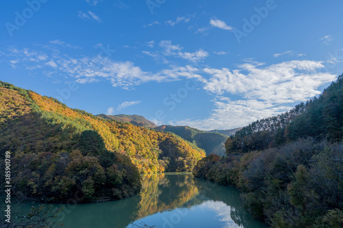 箕輪ダムの紅葉 photo