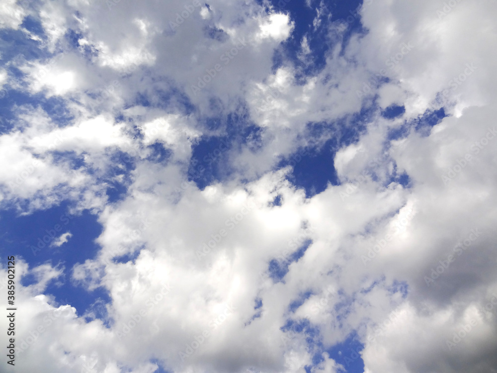 Obraz premium 白い雲と青空