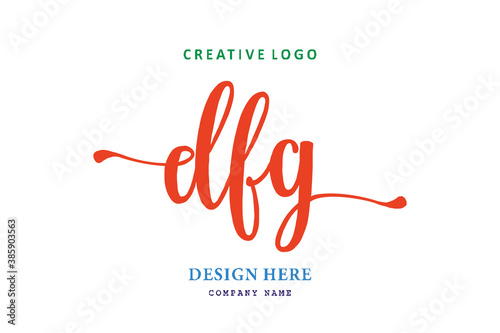 logo susunan huruf DFG sederhana mudah dipaham, simpel dan berwibawa photo