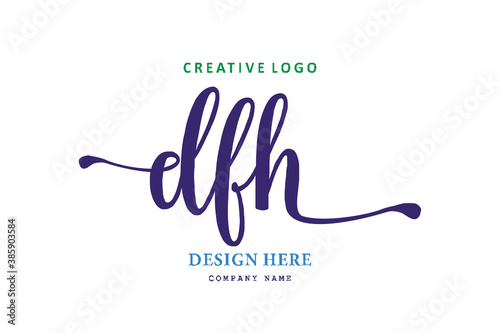 logo susunan huruf DFH sederhana mudah dipaham, simpel dan berwibawa photo