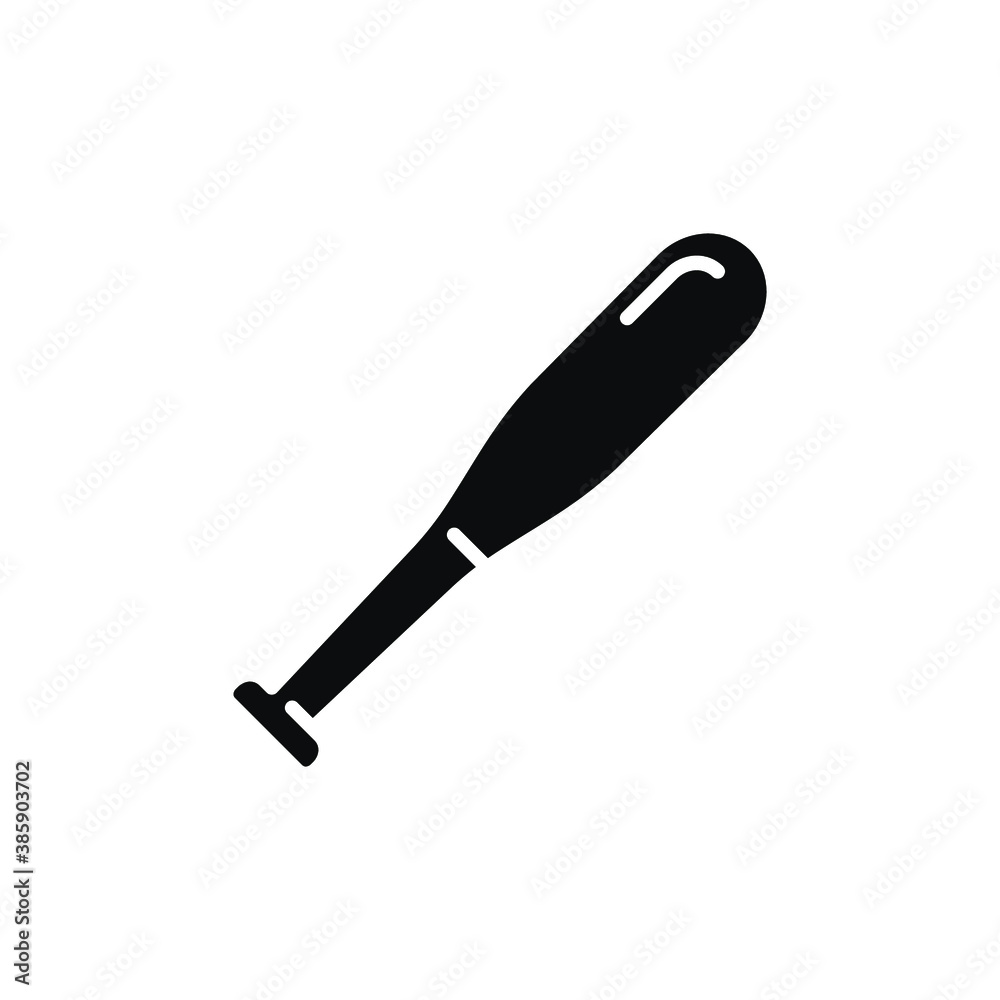 Baseball bat sport icon. Baseball stick for hit the ball. Sport bats equipment. solid style pictogram. vector illustration. Design on white background. EPS 10 Baseball bat sport icon. Baseball stick for hit the ball. Sport bats equipment. solid style pictogram. vector illustration. Design on white background. EPS 10