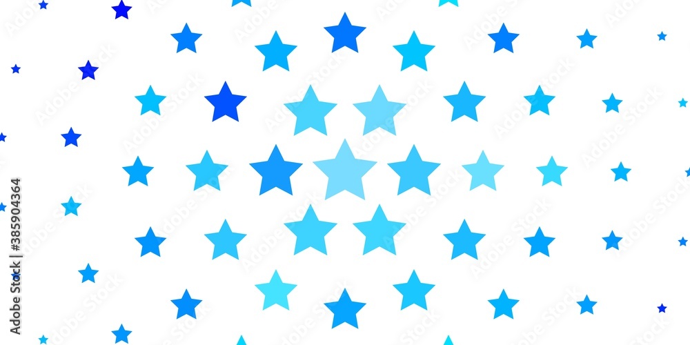 Light BLUE vector layout with bright stars. Light BLUE vector layout with bright stars.