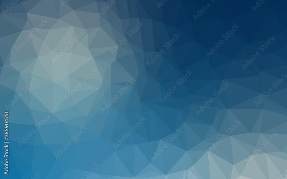 Light BLUE vector triangle mosaic template. Light BLUE vector triangle mosaic template.