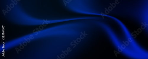 Abstract Dark Soft Wave Blue Futuristic Background