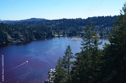 Vancouver, Canada - View of Deep Cove from Quarry Rock