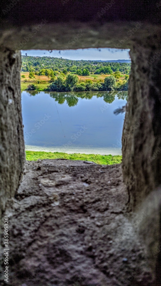 Fototapeta premium old house on the hill