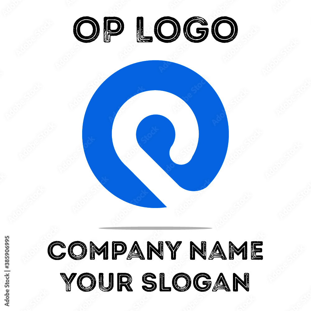 OP Initial Logo for company and individual names OP Initial Logo for company and individual names