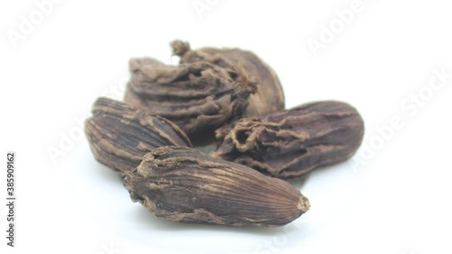 Wallpaper Mural Black cardamom on white background Torontodigital.ca