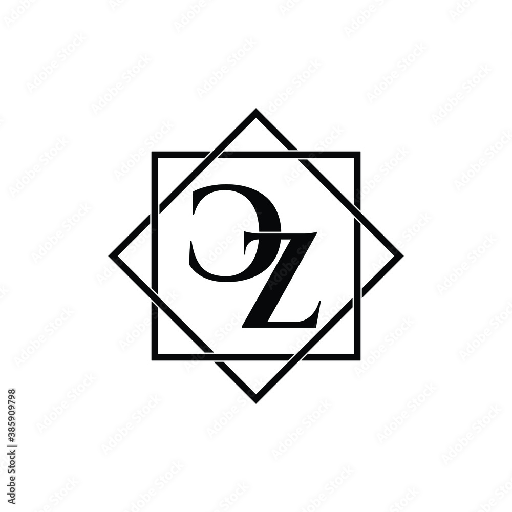 Letter CZ luxury logo design vector Letter CZ luxury logo design vector