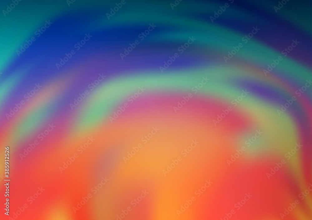 Fototapeta premium Light Blue, Red vector glossy bokeh pattern.