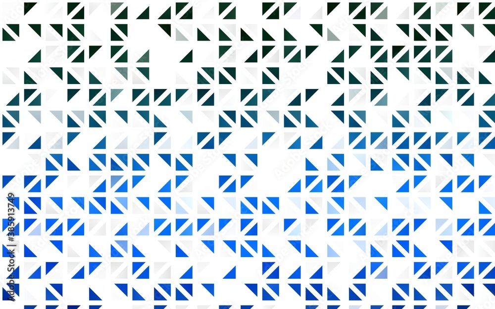 Light BLUE vector seamless texture in triangular style.