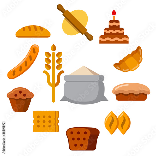 bakery concept icon