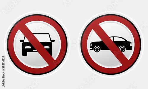 Free Download No car symbol. Illustration vector - GFXLoad
