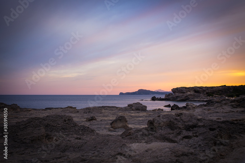 Beautiful sunset on the coast of Cyprus © Vasiliy