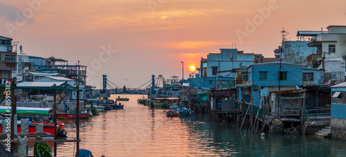 Tai O Fishing Village at Sunset
