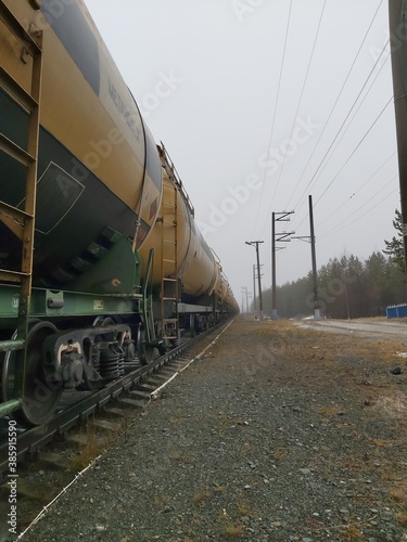 freight train on a railway