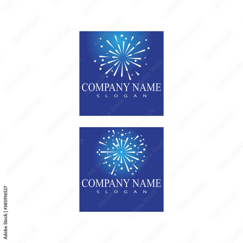 Fireworks Logo Template vector symbol Fireworks Logo Template vector symbol