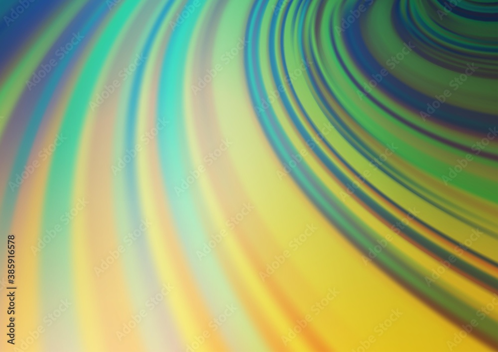 Light Green, Yellow vector glossy abstract template. Light Green, Yellow vector glossy abstract template.