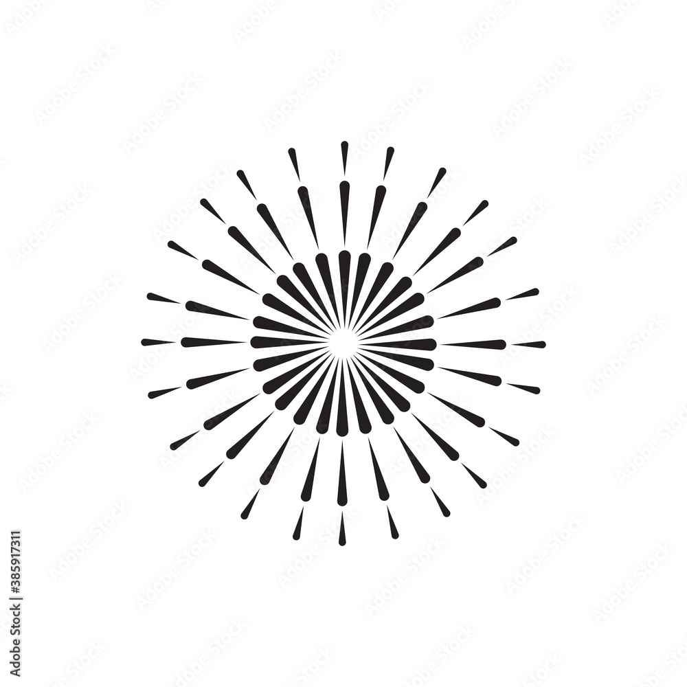 Obraz premium Fireworks Logo Template vector symbol