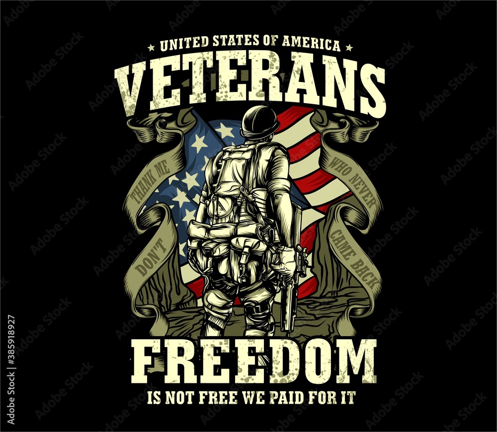 Veterans Graphic Illustration