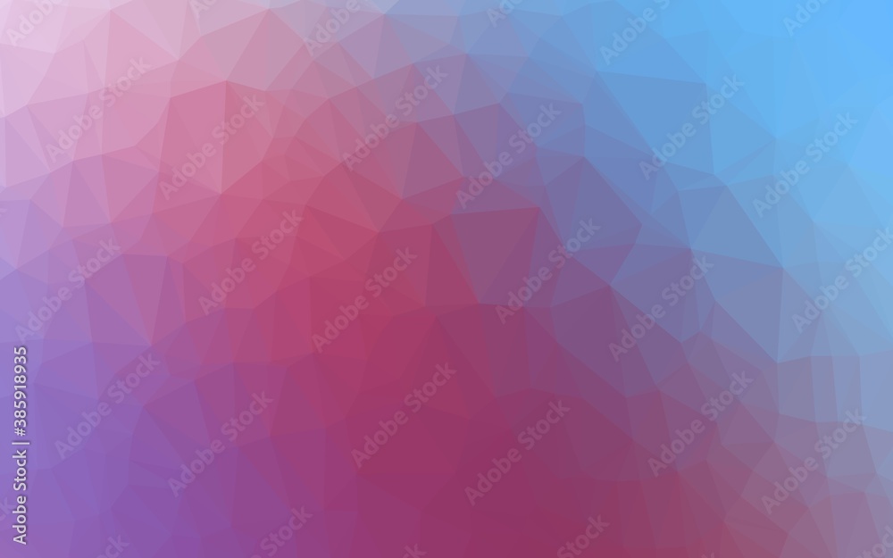 Light Blue, Red vector low poly texture.