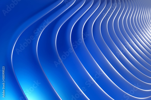 Abstract 3d rendering composition
