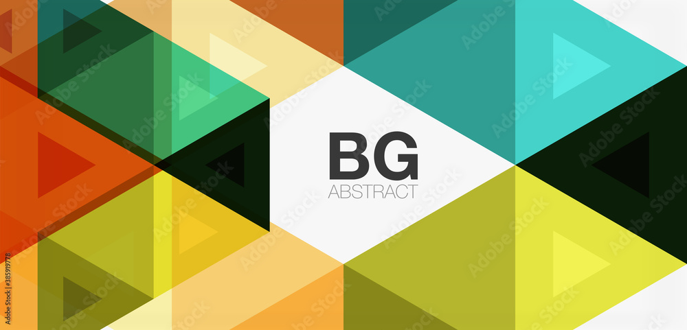 Mosaic triangle pattern abstract background for cover, banner, flyer and poster and other template Mosaic triangle pattern abstract background for cover, banner, flyer and poster and other template