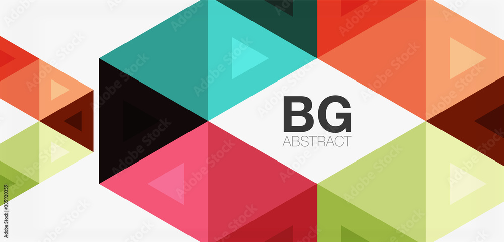 Mosaic triangle pattern abstract background for cover, banner, flyer and poster and other template Mosaic triangle pattern abstract background for cover, banner, flyer and poster and other template