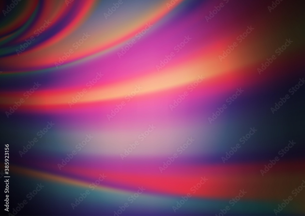 Dark Pink vector glossy bokeh pattern.
