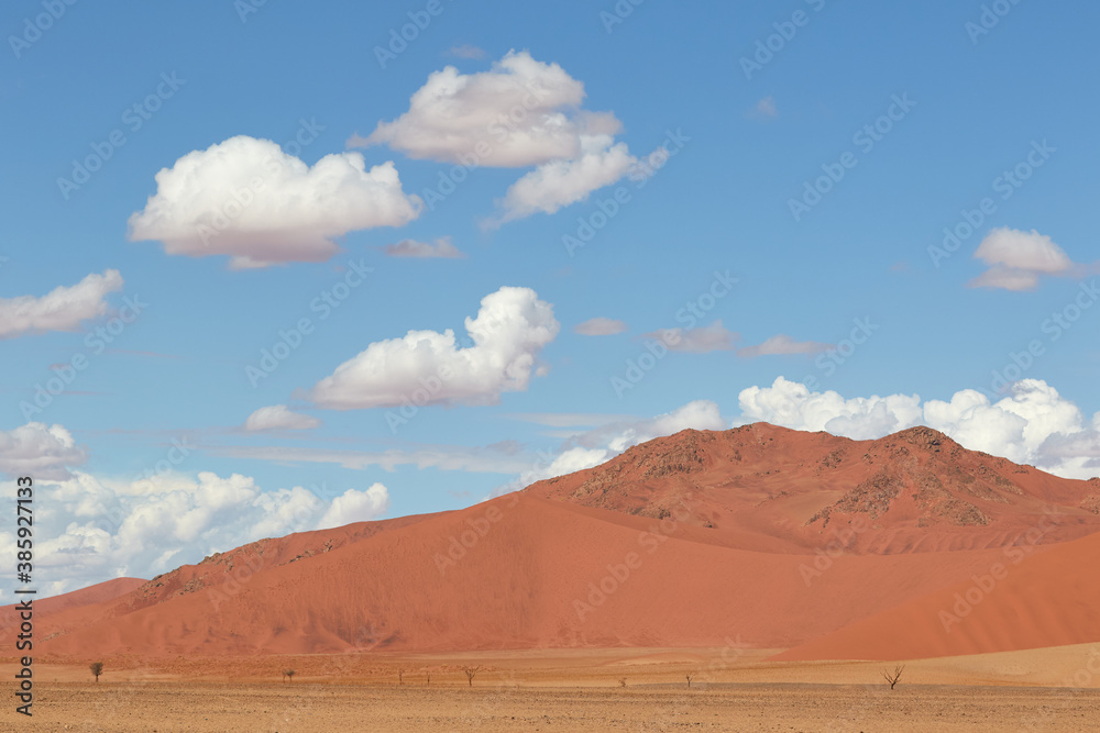 The big sand dune in Namib-Naukluft National Park