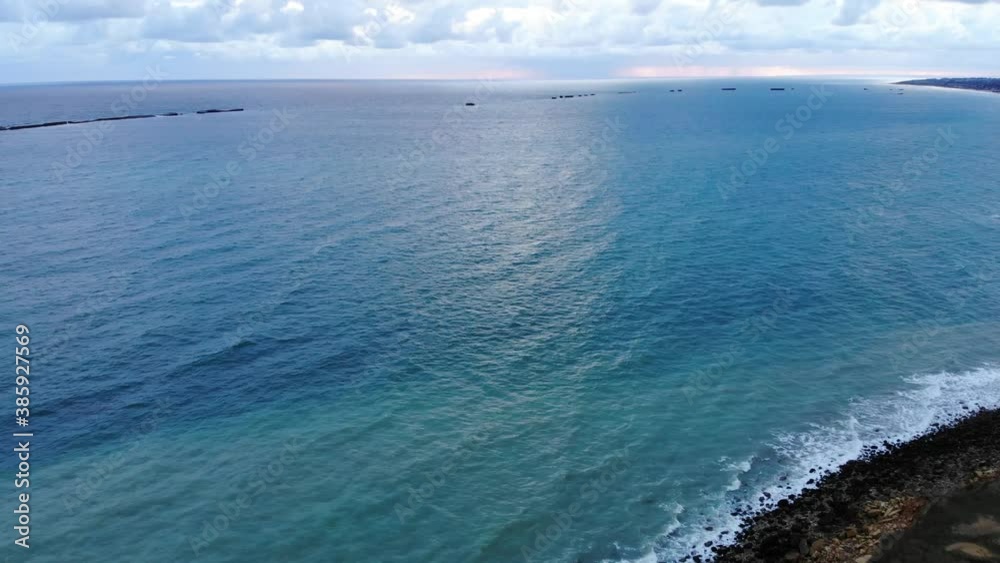 Cap Manvieux, Front de mer et zone de débarquement de la seconde guerre mondiale.