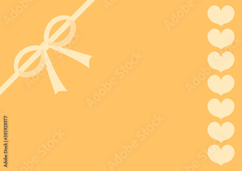 リボンとハート