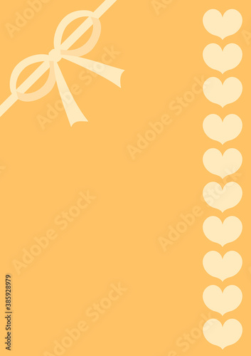 リボンとハート